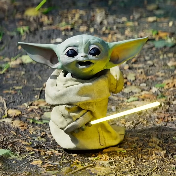 Star Wars: The Mandalorian Grogu in Bag Christmas Tree Ornament By Hallmark - Picture 5 of 15